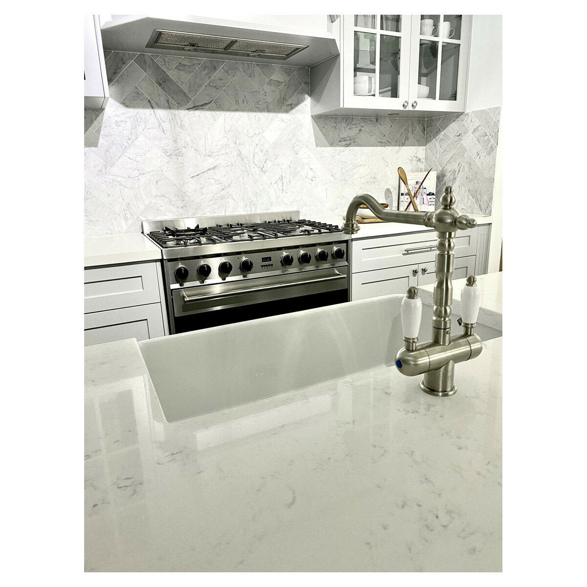 Turner Hastings Frances Twin Sink Mixer Brushed Nickel 18117BN5