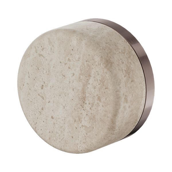 Nero Serenity Progressive Shower Mixer Rome Travertine Handle 24E003