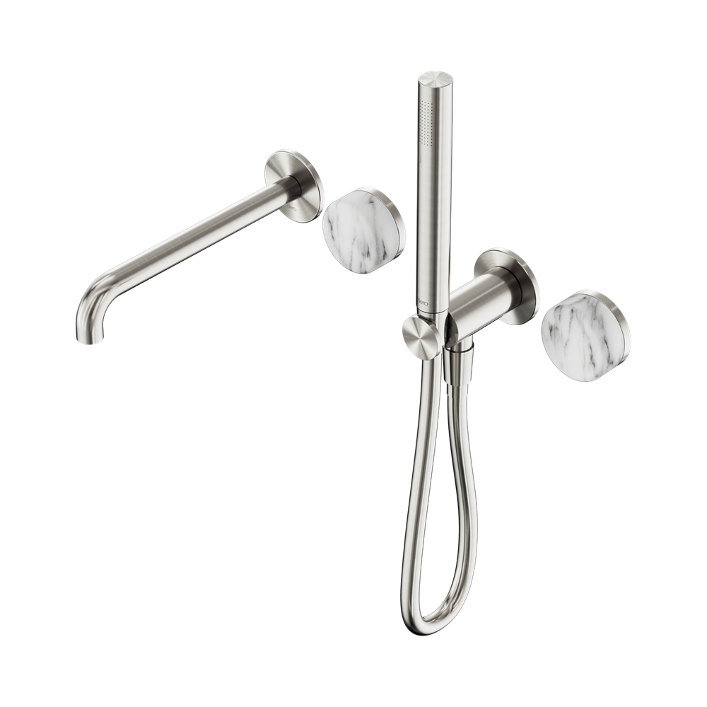 Nero Serenity Progressive Shower System with Spout & Slim Hand Shower Corchia Handle 24E010