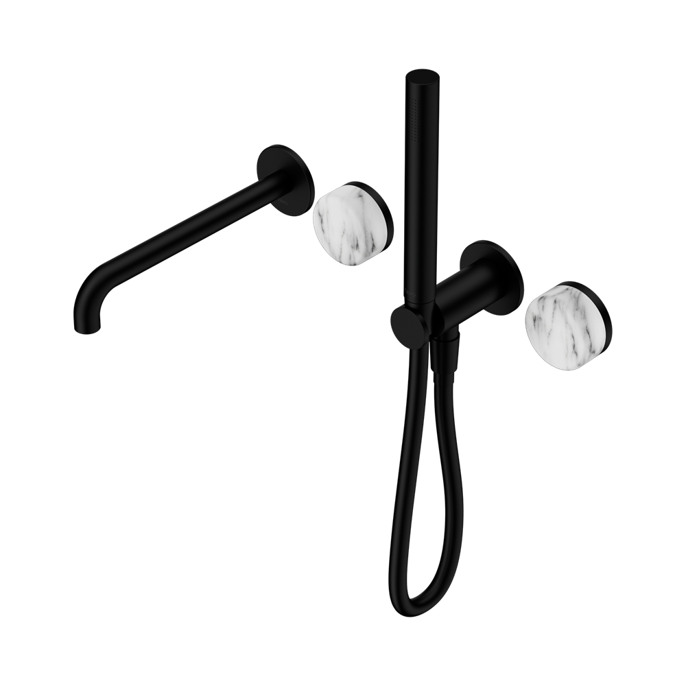 Nero Serenity Progressive Shower System with Spout & Slim Hand Shower Corchia Handle 24E010