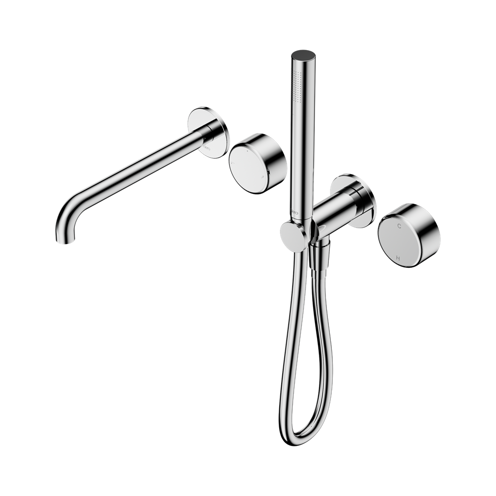 Nero Serenity Progressive Shower System with Spout & Slim Hand Shower Metal Handle 24E012