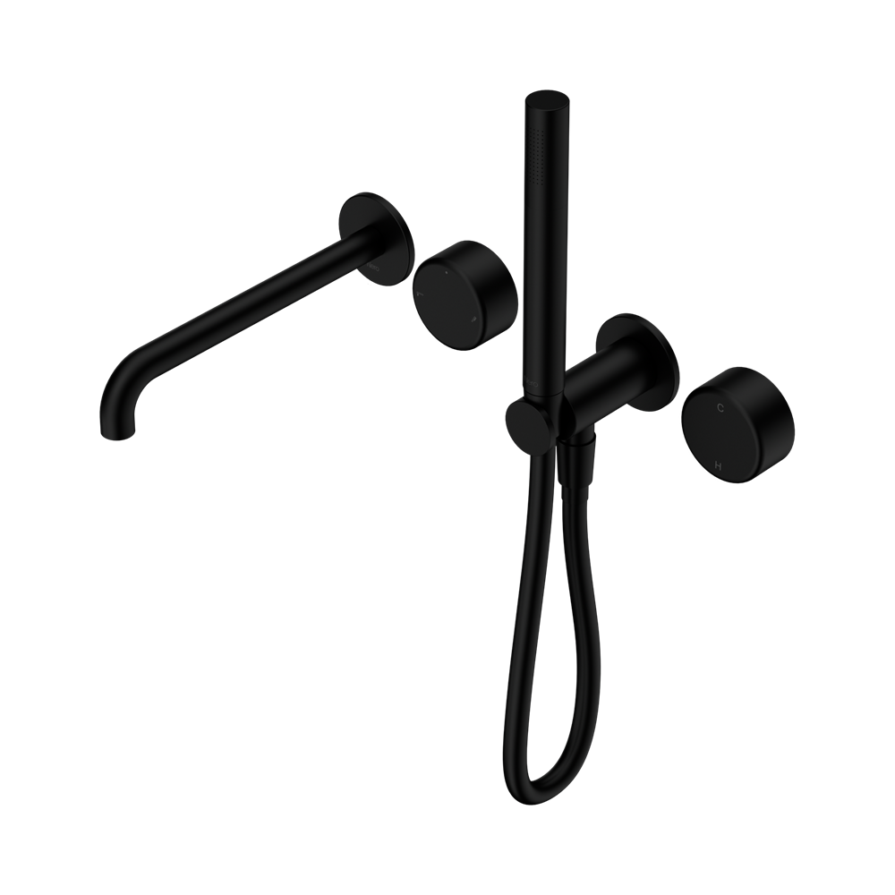 Nero Serenity Progressive Shower System with Spout & Slim Hand Shower Metal Handle 24E012