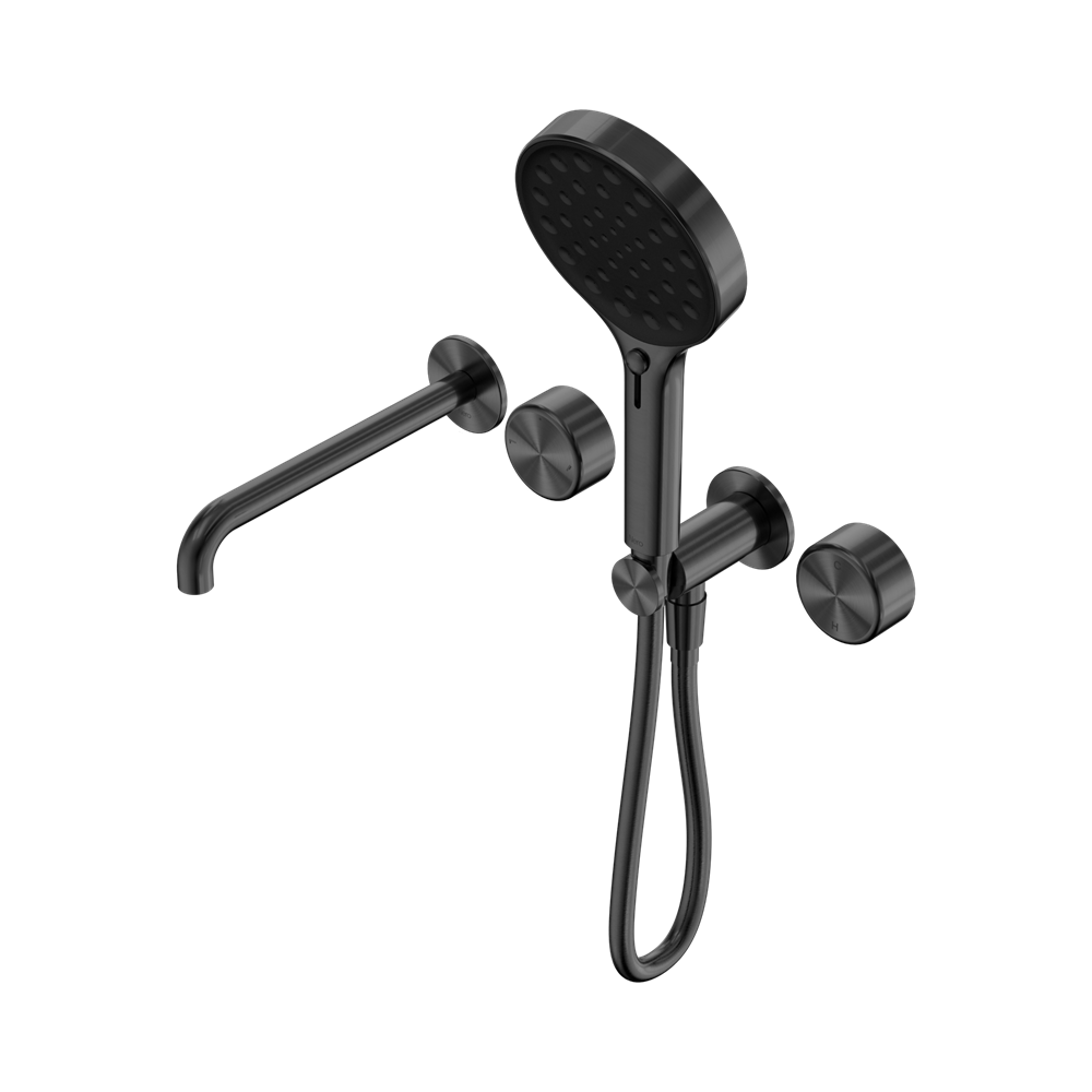 Nero Serenity Progressive Shower System with Spout & Serenity Hand Shower Metal Handle 24E018