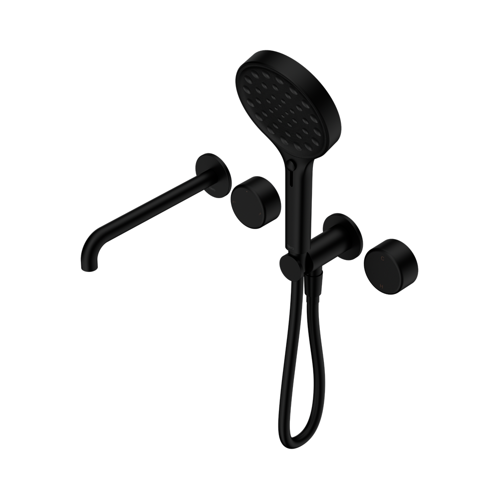 Nero Serenity Progressive Shower System with Spout & Serenity Hand Shower Metal Handle 24E018