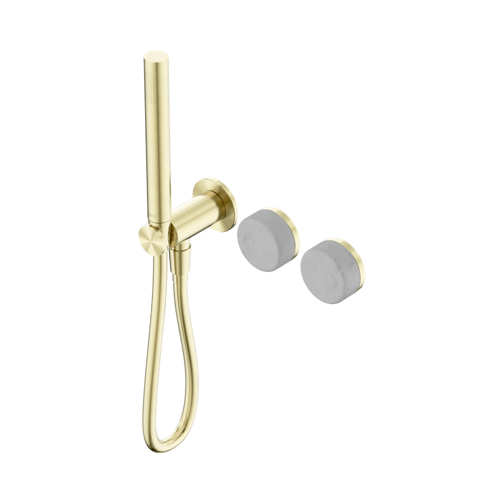 Nero Serenity Progressive Shower System with Slim Hand Shower Carrara Handle 24E019