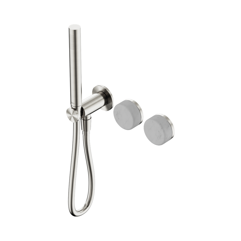 Nero Serenity Progressive Shower System with Slim Hand Shower Carrara Handle 24E019