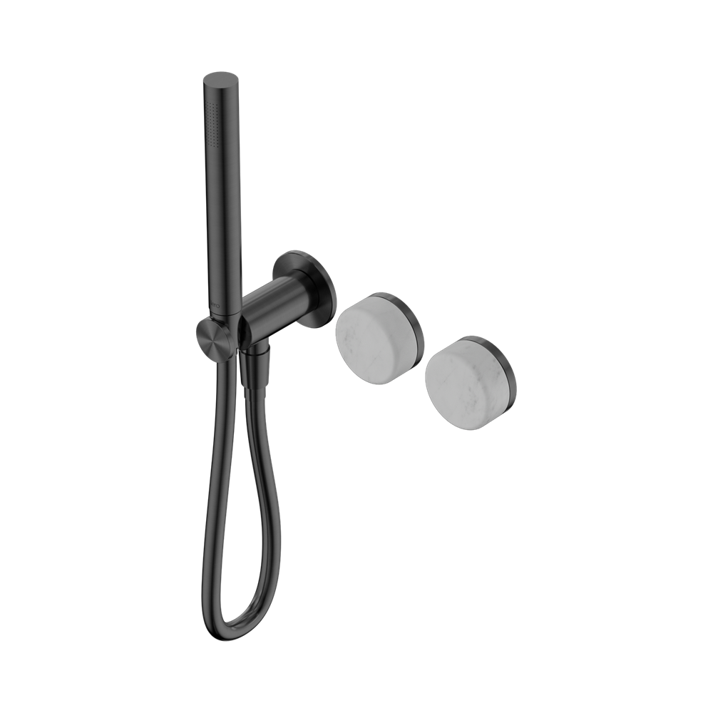 Nero Serenity Progressive Shower System with Slim Hand Shower Carrara Handle 24E019