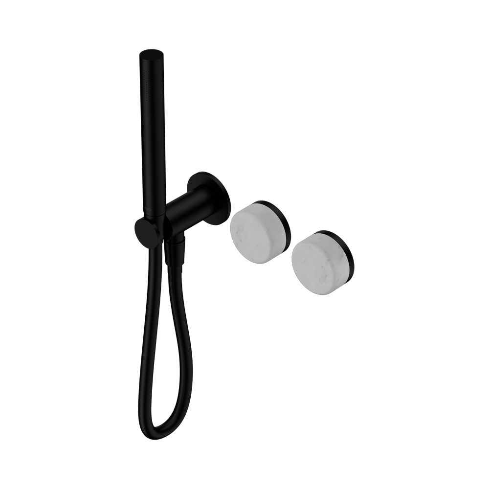 Nero Serenity Progressive Shower System with Slim Hand Shower Carrara Handle 24E019