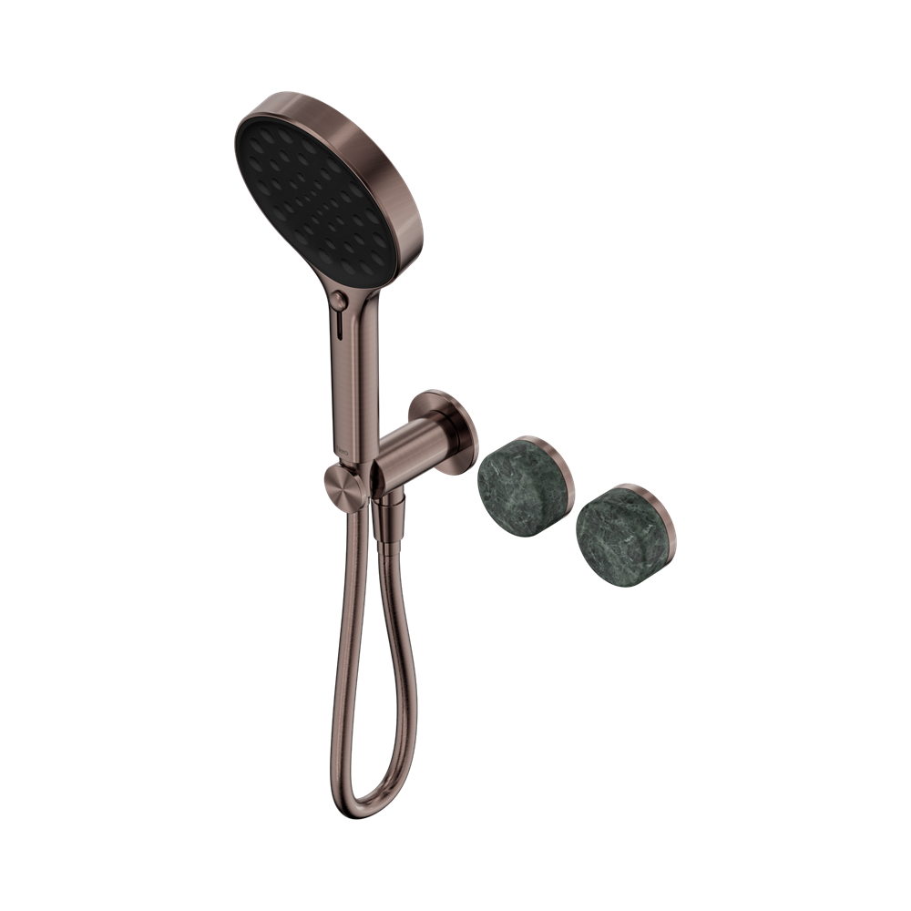 Nero Serenity Progressive Shower System with Serenity Hand Shower Verde Alpi Handle 24E026