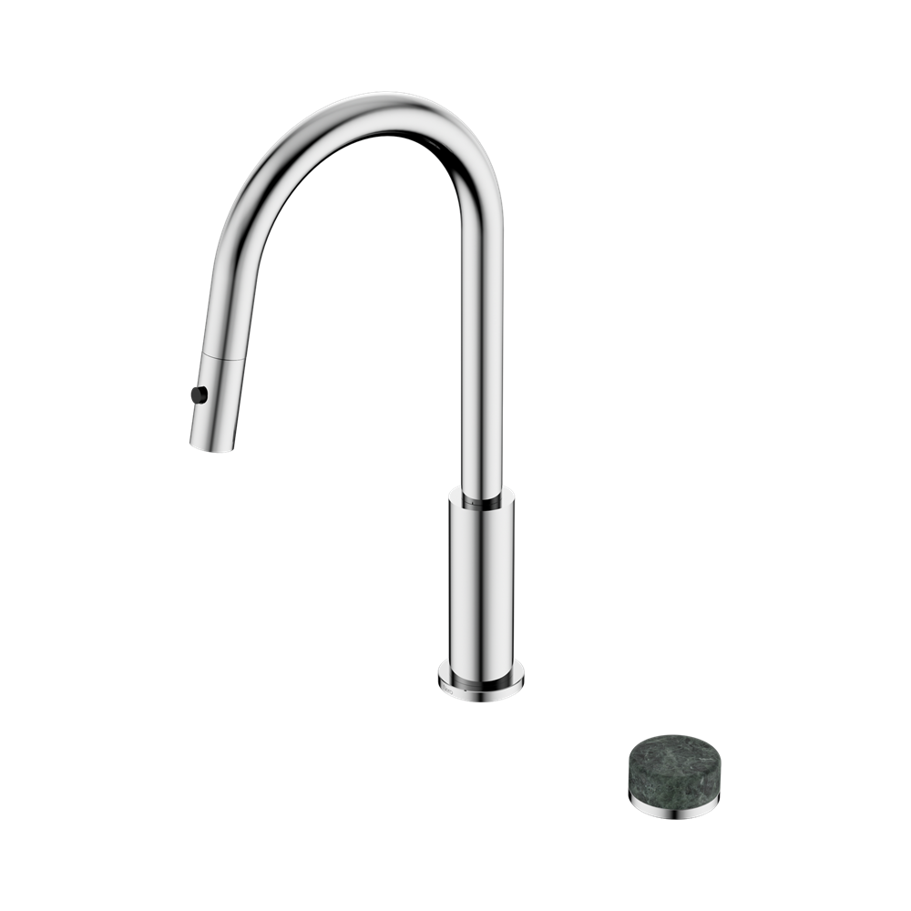Nero Serenity Progressive Pullout Kitchen Set Verde Alpi Handle 24E056
