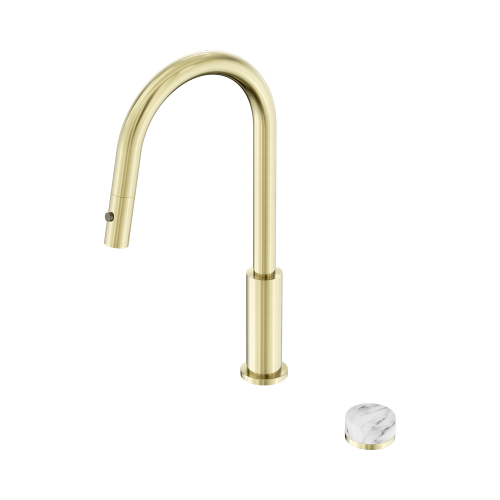 Nero Serenity Progressive Pullout Kitchen Set Arabescato Corchia Handle 24E058