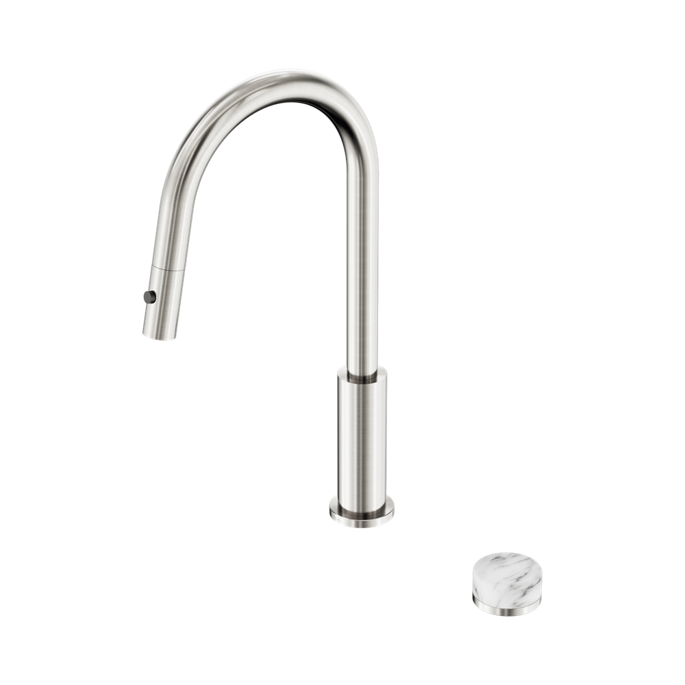 Nero Serenity Progressive Pullout Kitchen Set Arabescato Corchia Handle 24E058