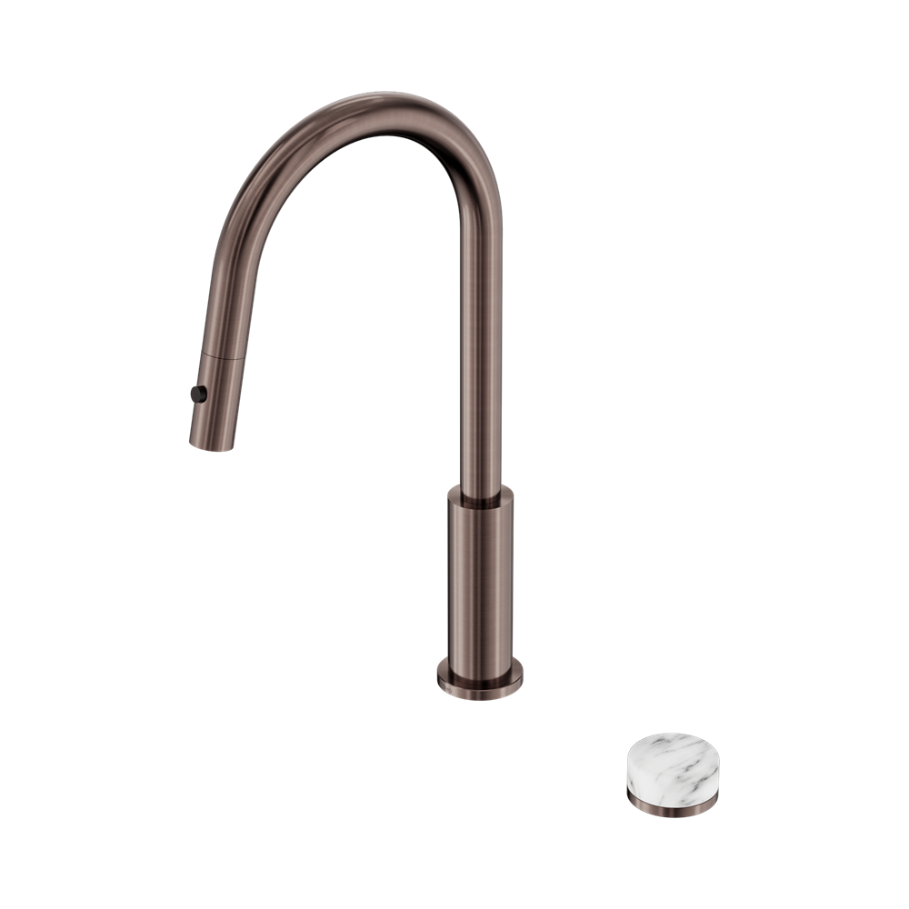 Nero Serenity Progressive Pullout Kitchen Set Arabescato Corchia Handle 24E058