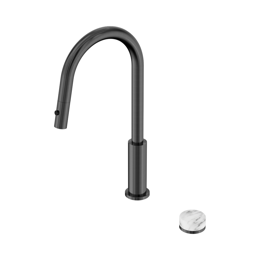 Nero Serenity Progressive Pullout Kitchen Set Arabescato Corchia Handle 24E058