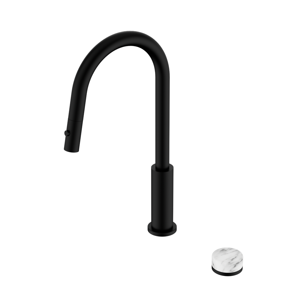 Nero Serenity Progressive Pullout Kitchen Set Arabescato Corchia Handle 24E058