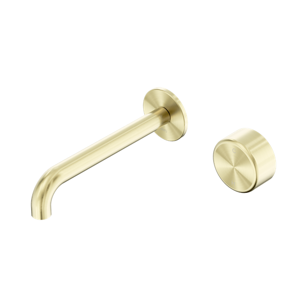 Nero Serenity Progressive Wall Basin/Bath Mixer 185mm Spout Metal Handle 24E072