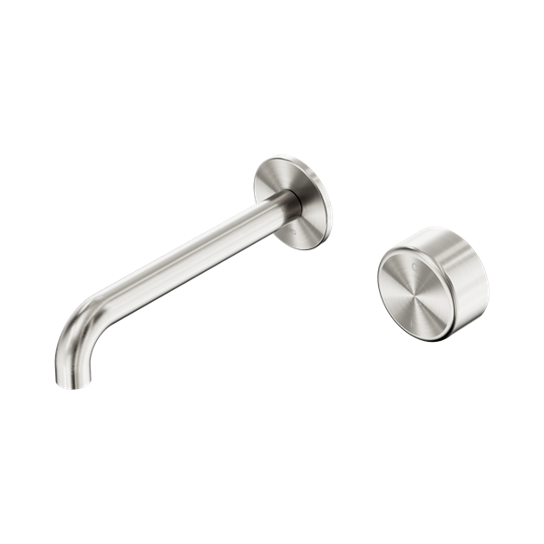 Nero Serenity Progressive Wall Basin/Bath Mixer 185mm Spout Metal Handle 24E072