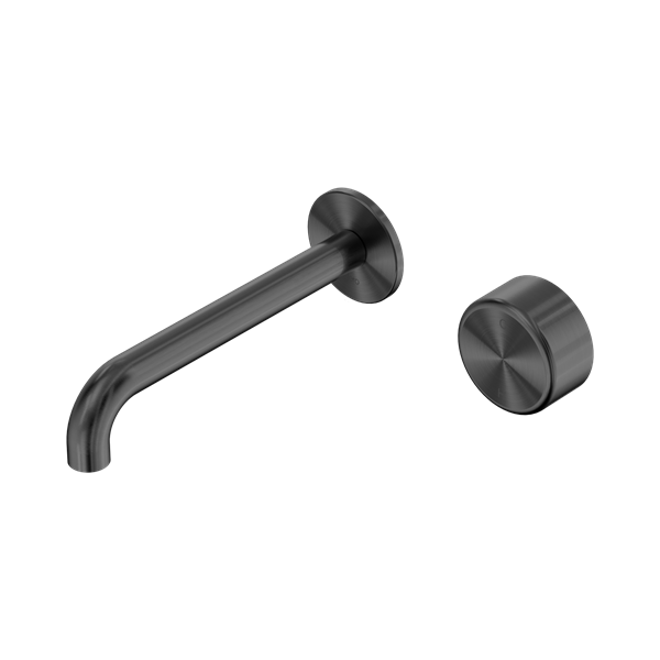 Nero Serenity Progressive Wall Basin/Bath Mixer 185mm Spout Metal Handle 24E072