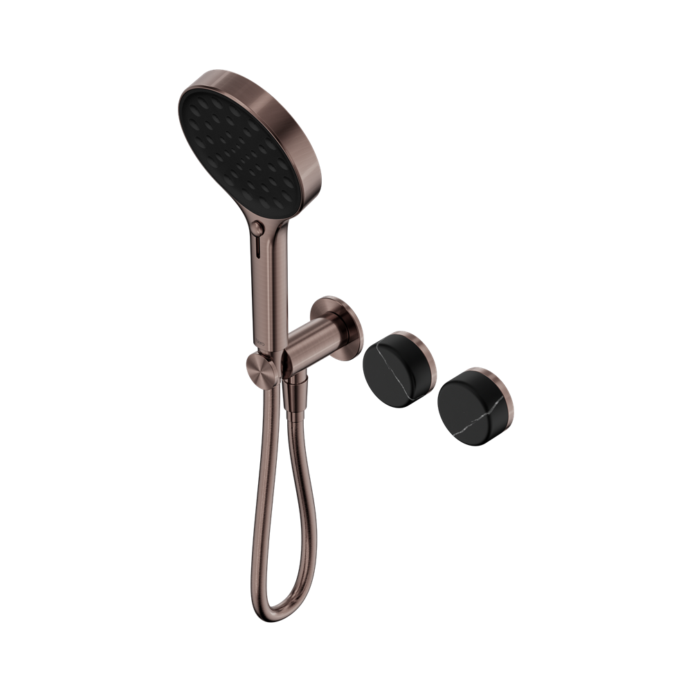 Nero Serenity Progressive Shower System with Serenity Hand Shower Marquina Black Handle 24E132