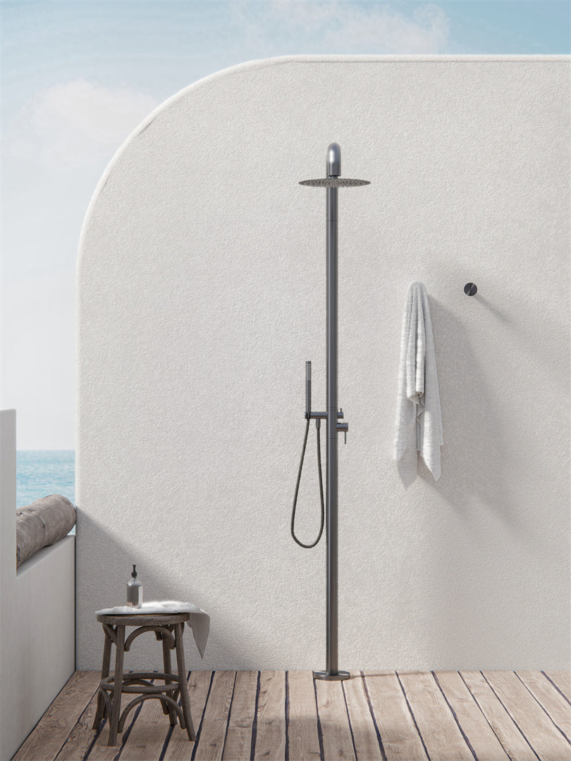 Nero Zen SS316L Outdoor Freestanding Shower Column NR162205a