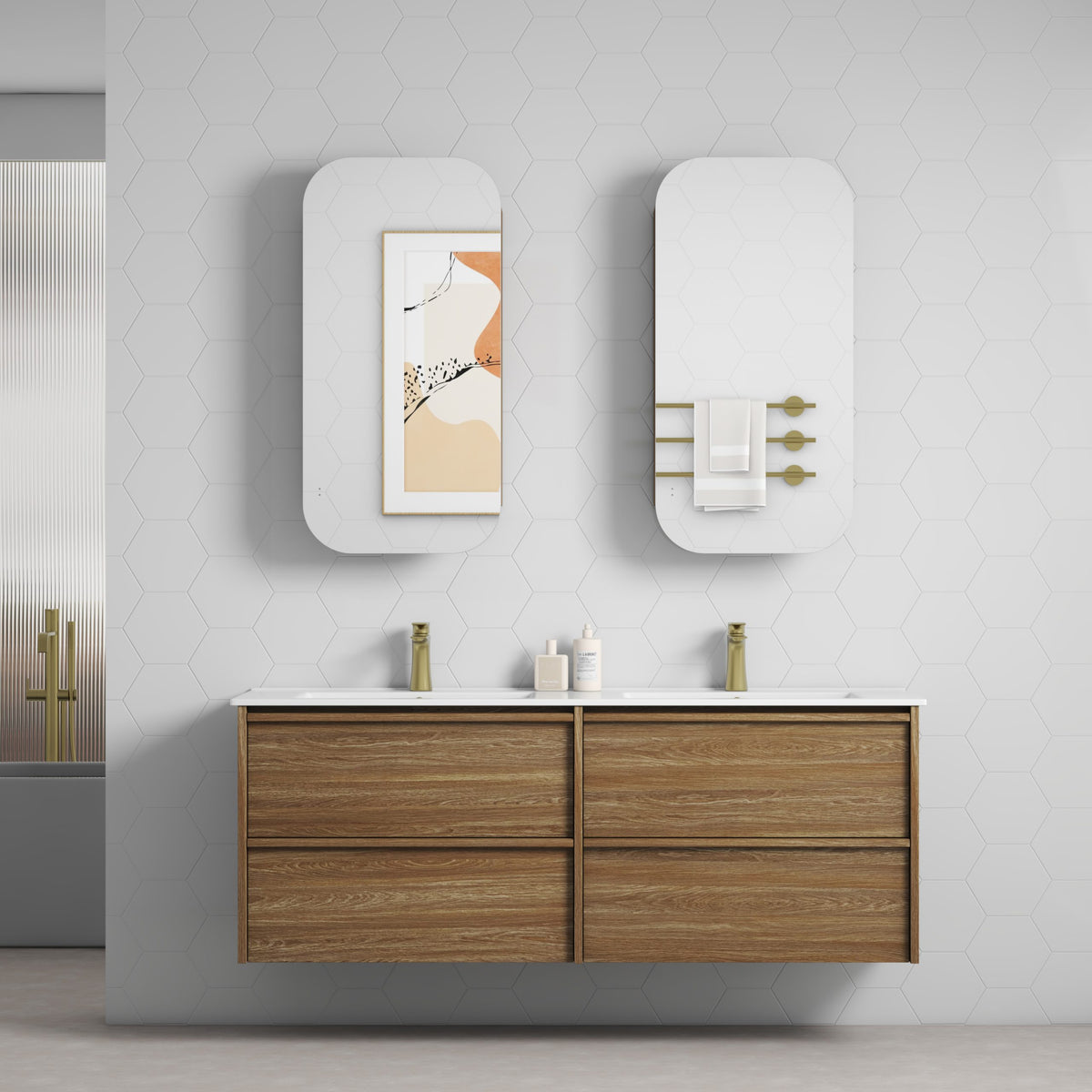 Aulic Venetta 1500mm Framed Wall Hung Vanity