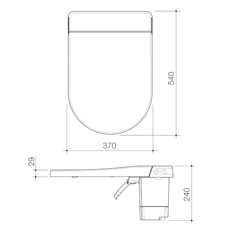 Caroma Urbane II Bidet Cleanflush Invisi Series II Wall Faced Toilet Suite