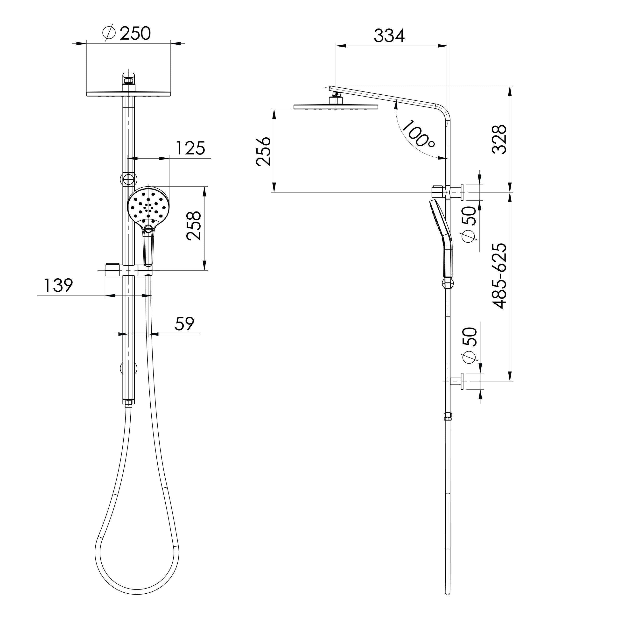 Phoenix Oxley Twin Shower 610-6530