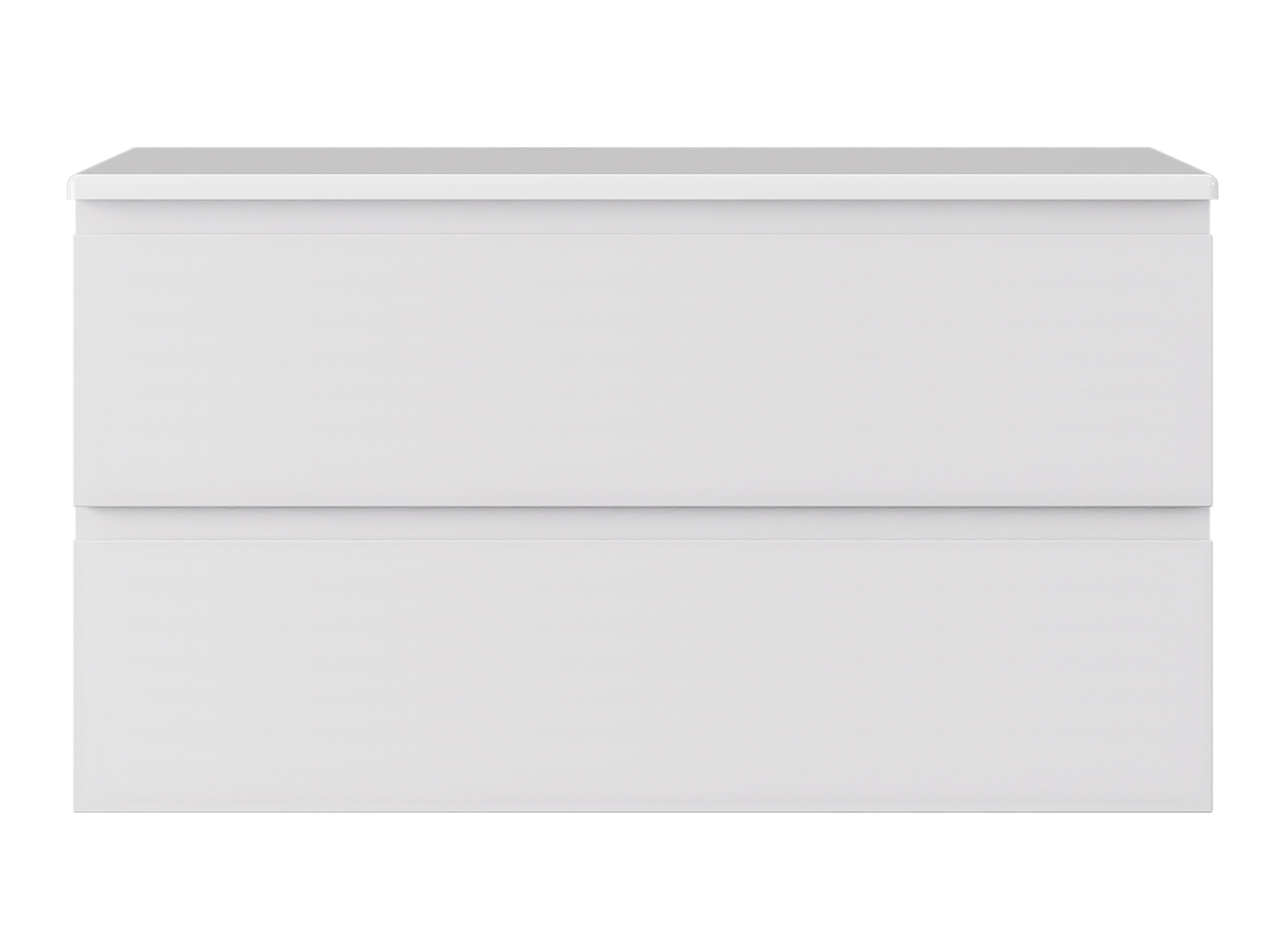 900mm PVC Gloss White Wall Hung Vanity & Stone Top