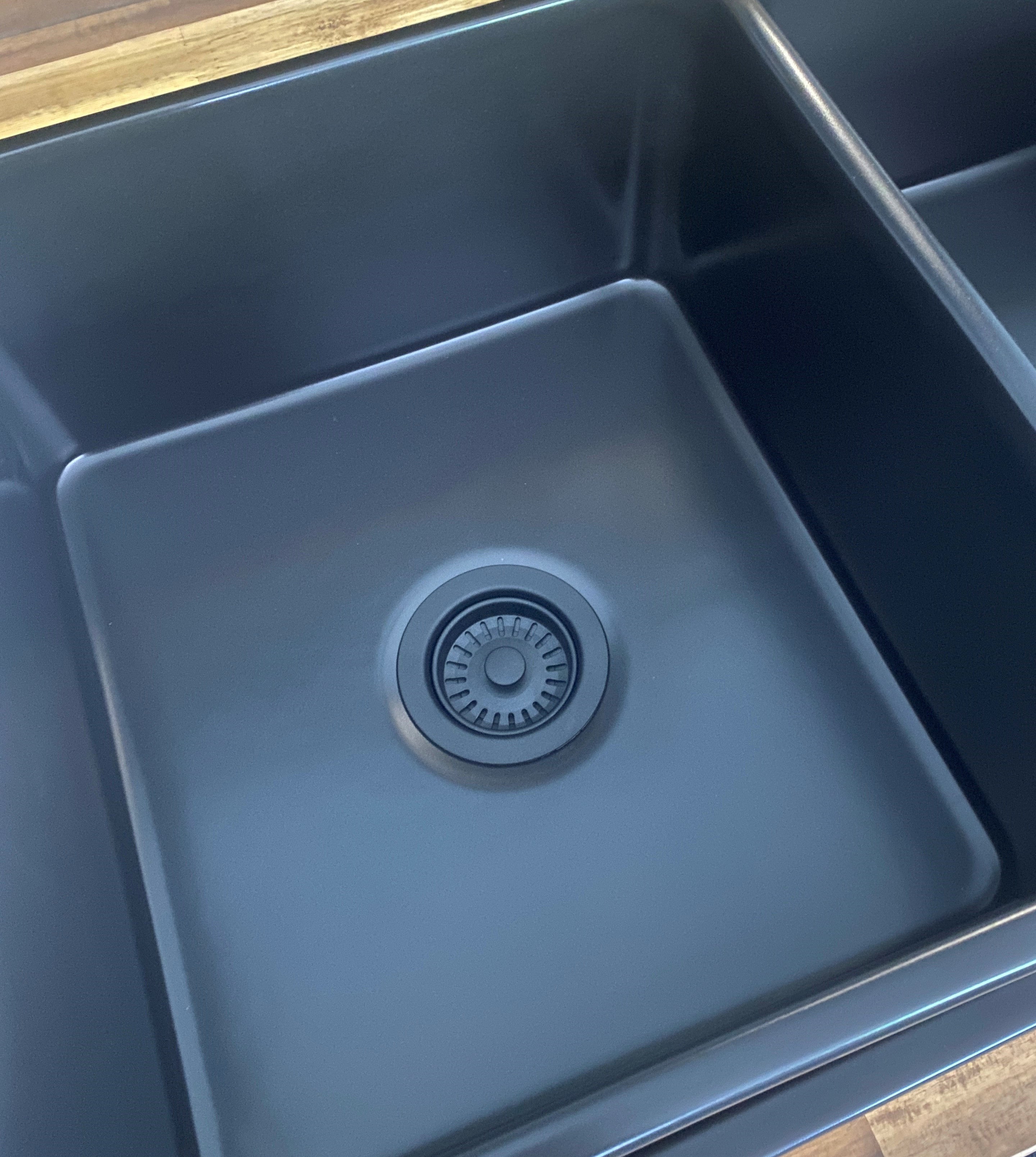 Turner Hastings Matte Black Basket Waste 90BW-MB