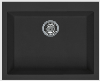 Artusi Granitek Single Bowl Sink Black AGS611B