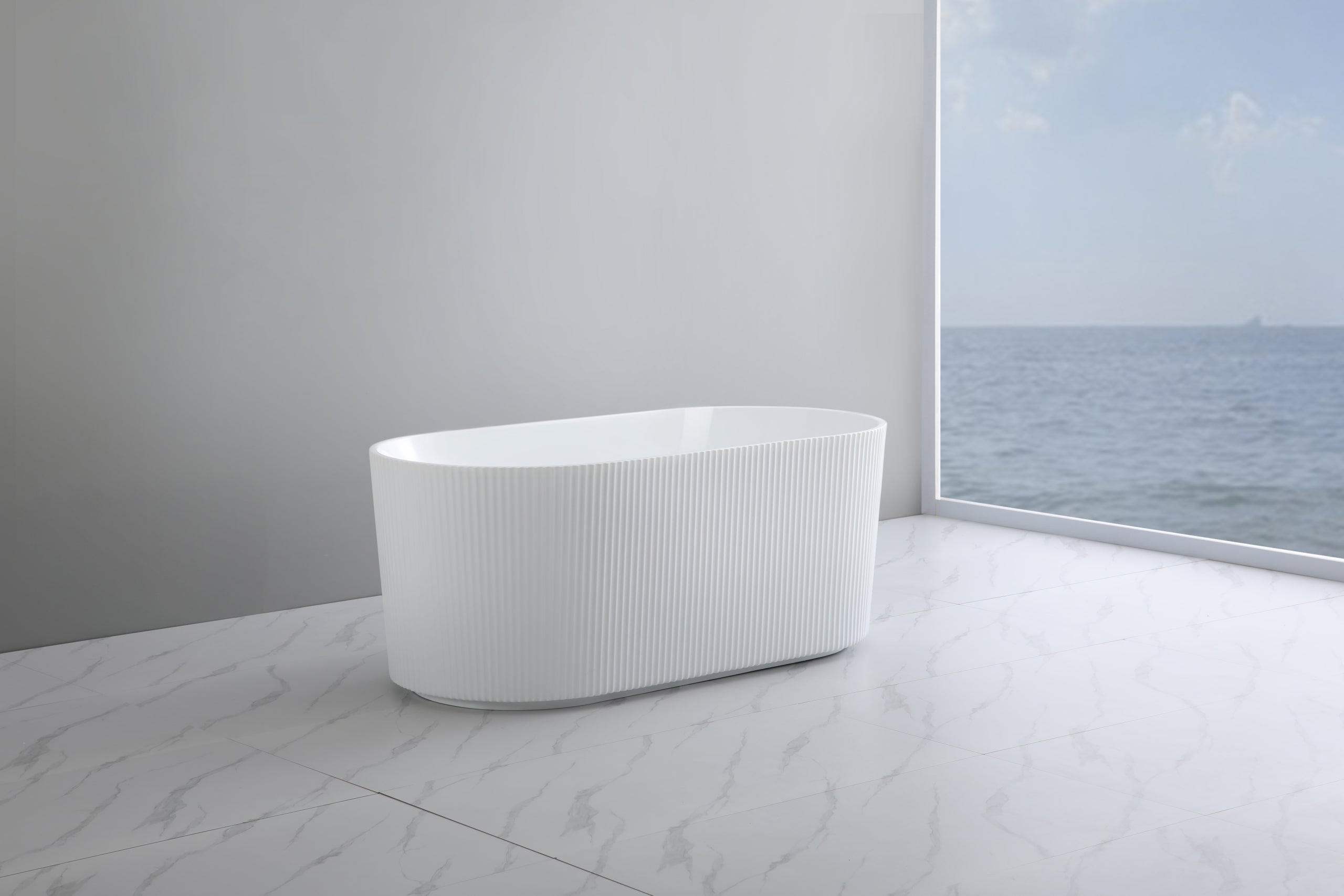 Poseidon Ally Groove Freestanding Bath Tub AGV1700