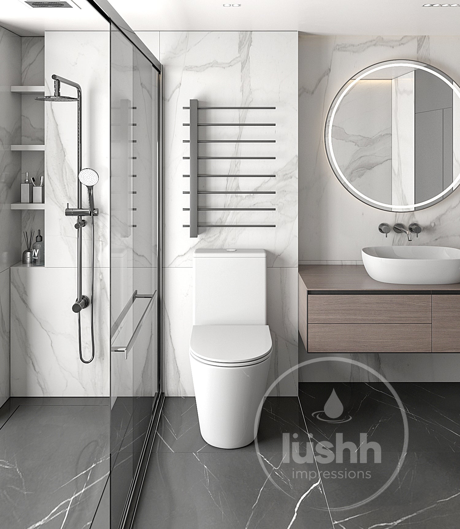 Lushh Azalea Back To Wall Toilet Suite LS-AZ-BTW-88