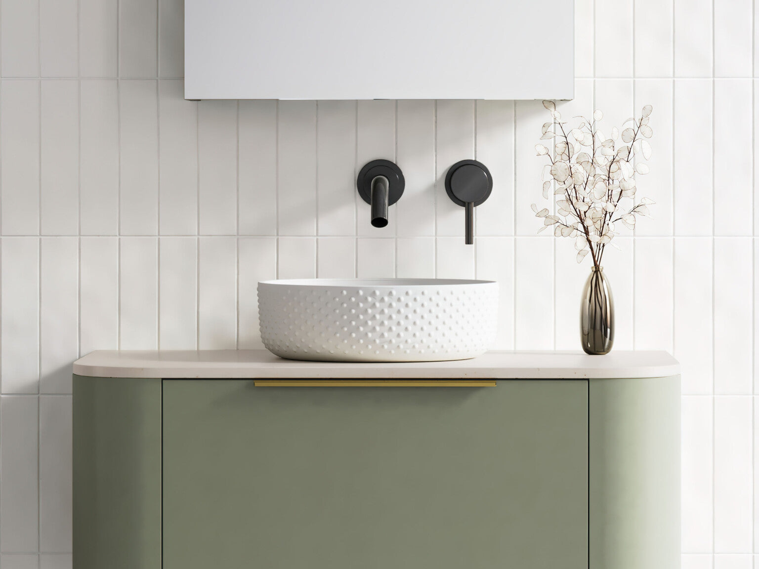 Timberline Allure Dimple Above Counter Ceramic Basin ALD-BS-360