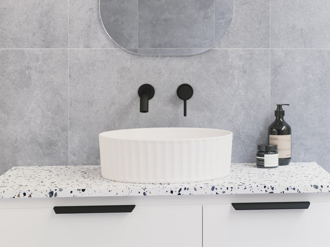 Timberline Allure Flute Above Counter Ceramic Basin ALF-BS-365