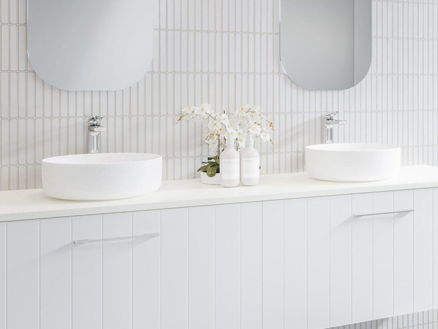 Timberline Allure Raked Above Counter Ceramic Basin ALR-BS-360