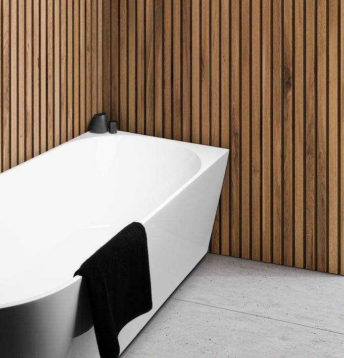 Cassa Design Auris Corner Back to Wall Bathtub