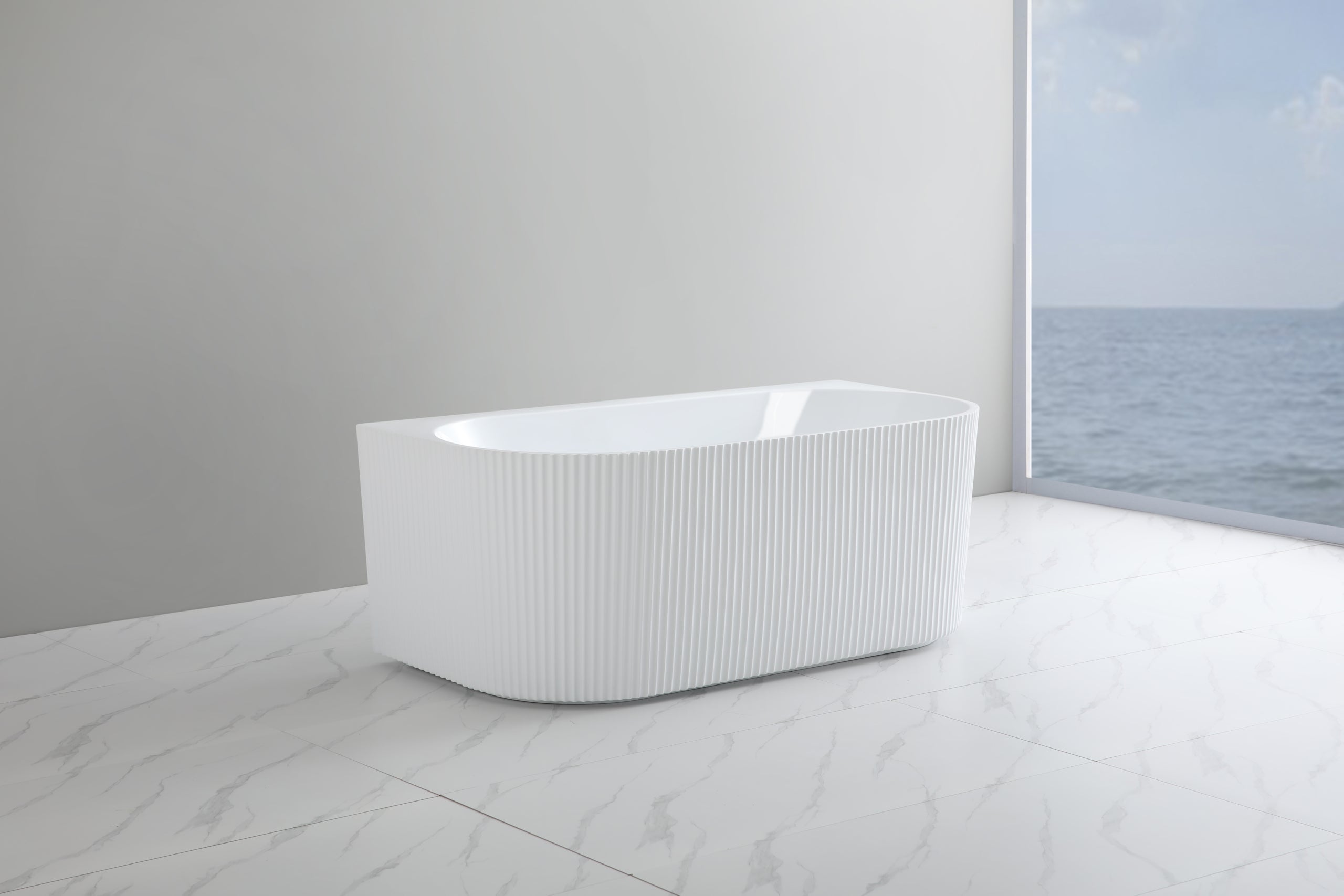 Poseidon Bari Back to Wall Bath Tub BGV1500