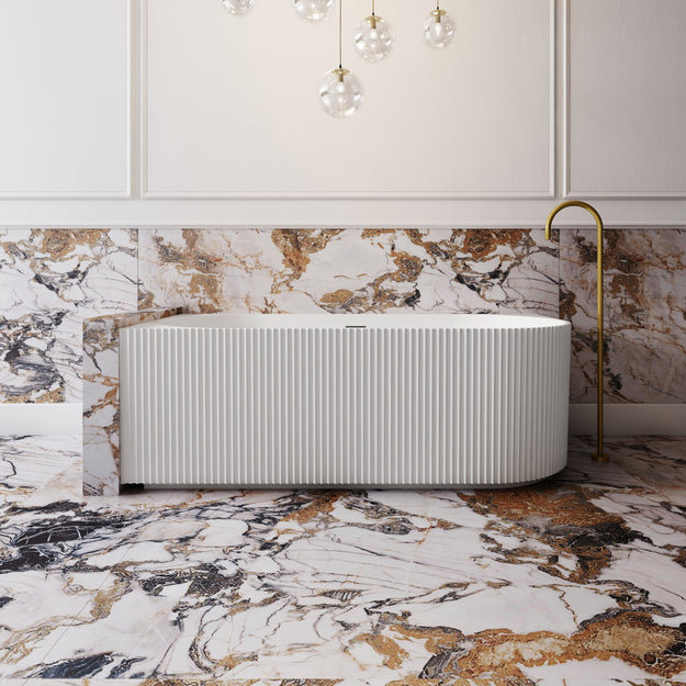Cassa Design V-Groove Corner Bath To Wall Bath BT-VT