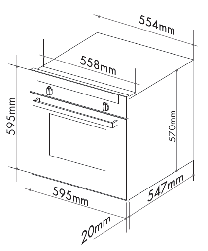 Artusi 60cm Built-in Pyrolytic Oven CAO610XP