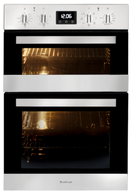 Artusi 60cm Stainless Steel Double Electric Oven CAO888X/1