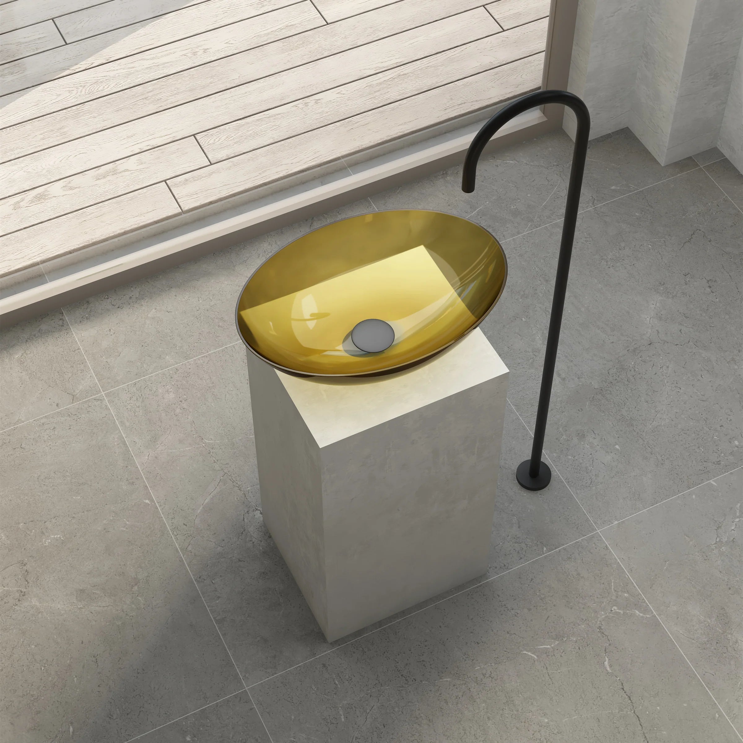 Cassa Design Wow Translucency Oval Above Counter Basin SBO5036