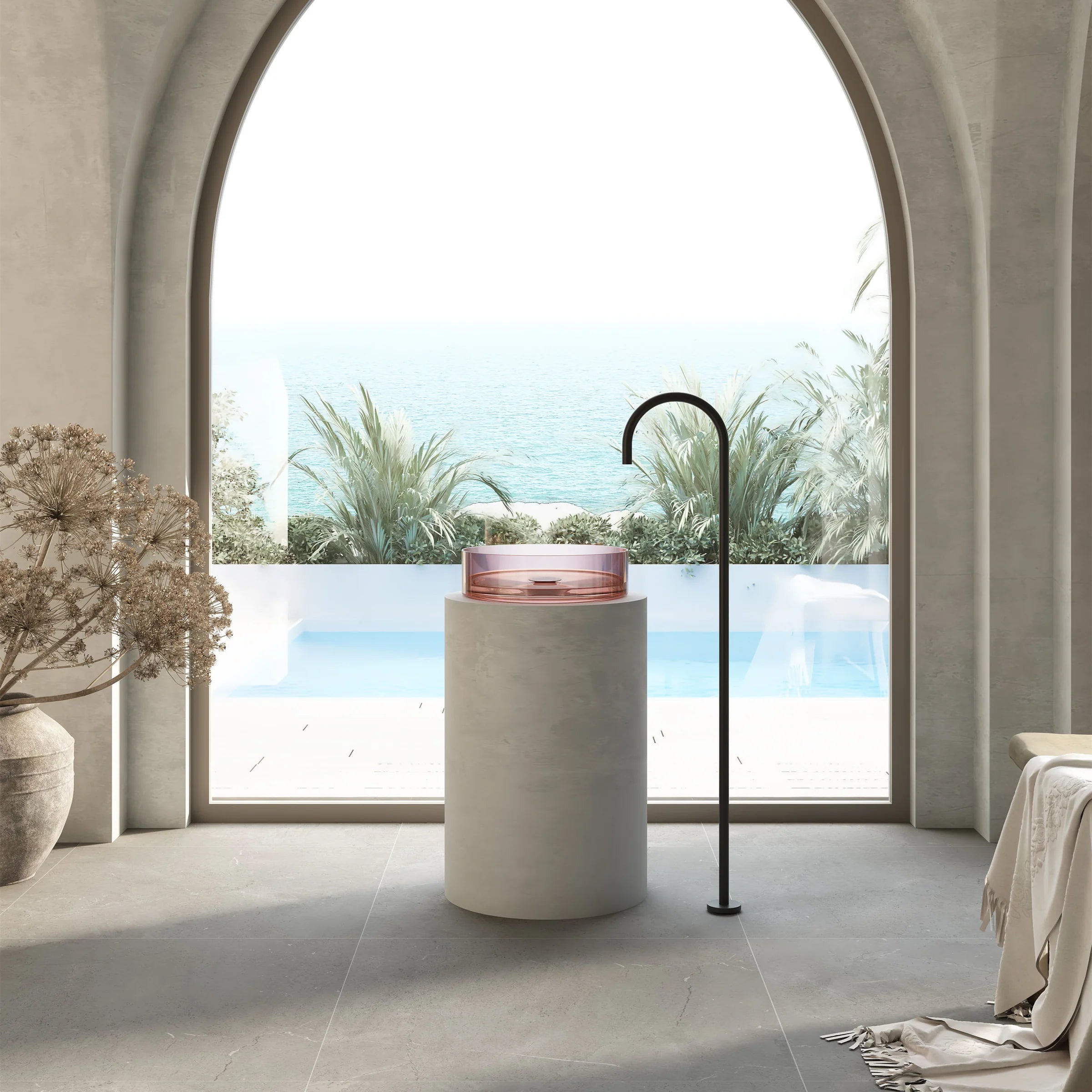 Cassa Design Wow Translucency Round Above Counter Basin SBR3636