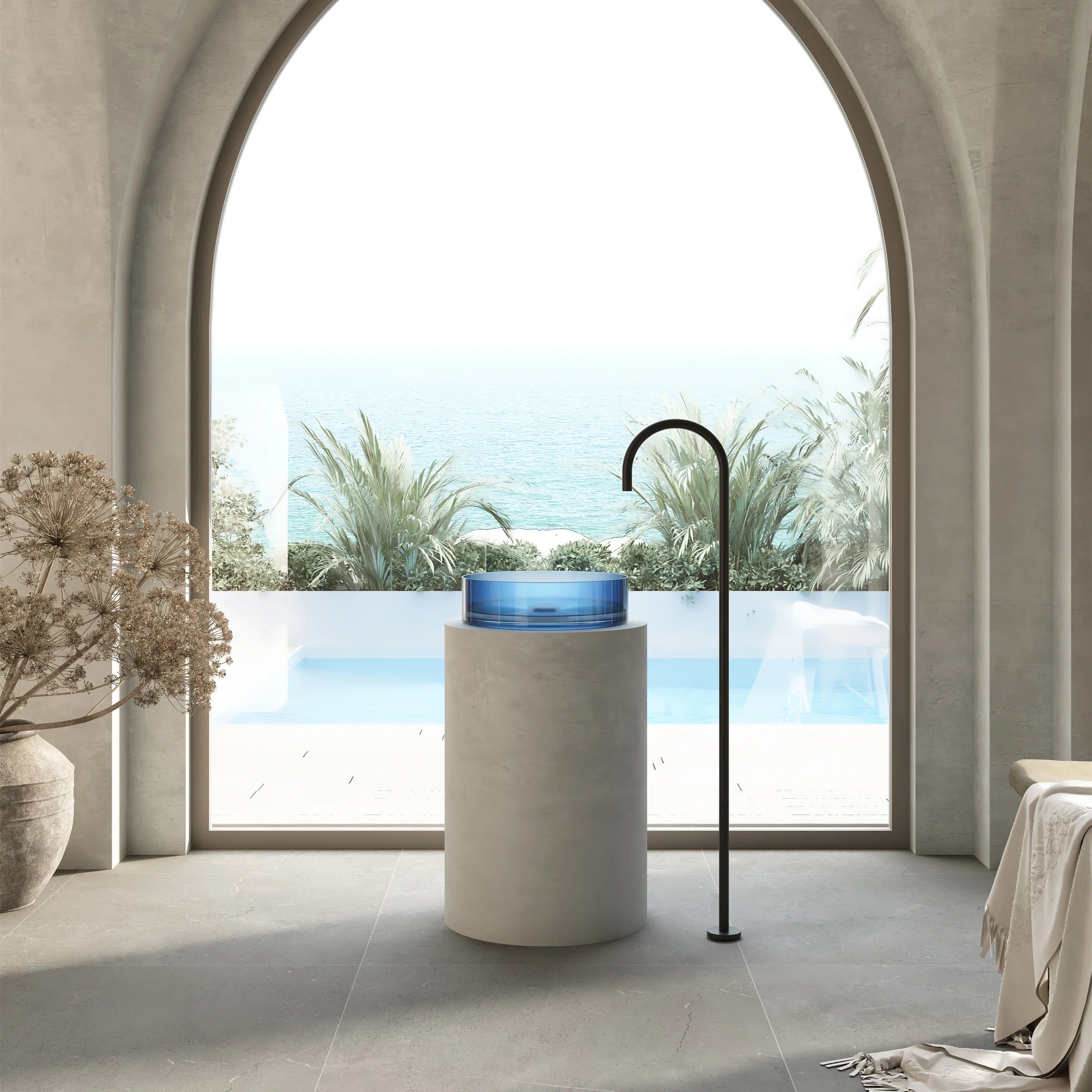 Cassa Design Wow Translucency Round Above Counter Basin SBR3636