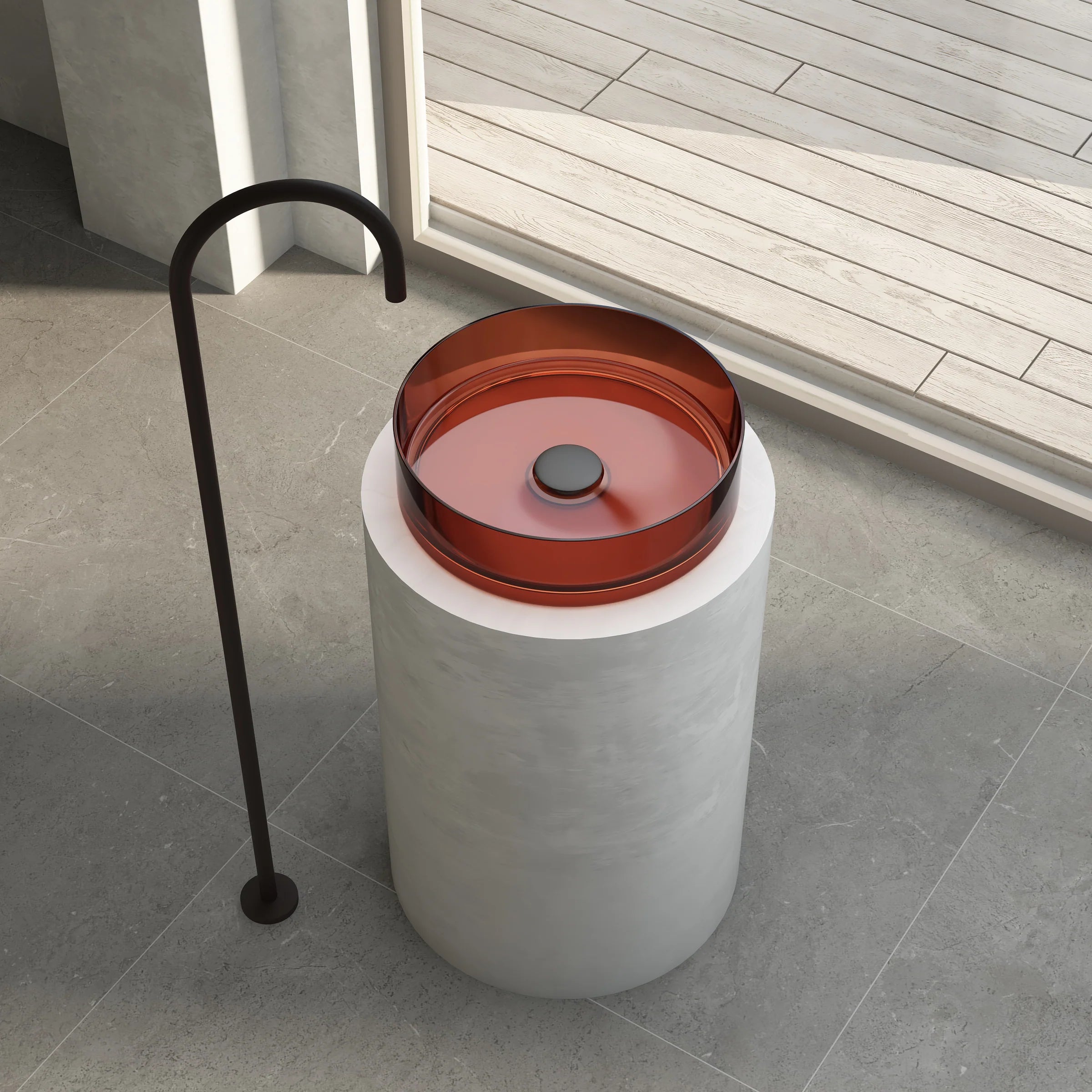 Cassa Design Wow Translucency Round Above Counter Basin SBR3636