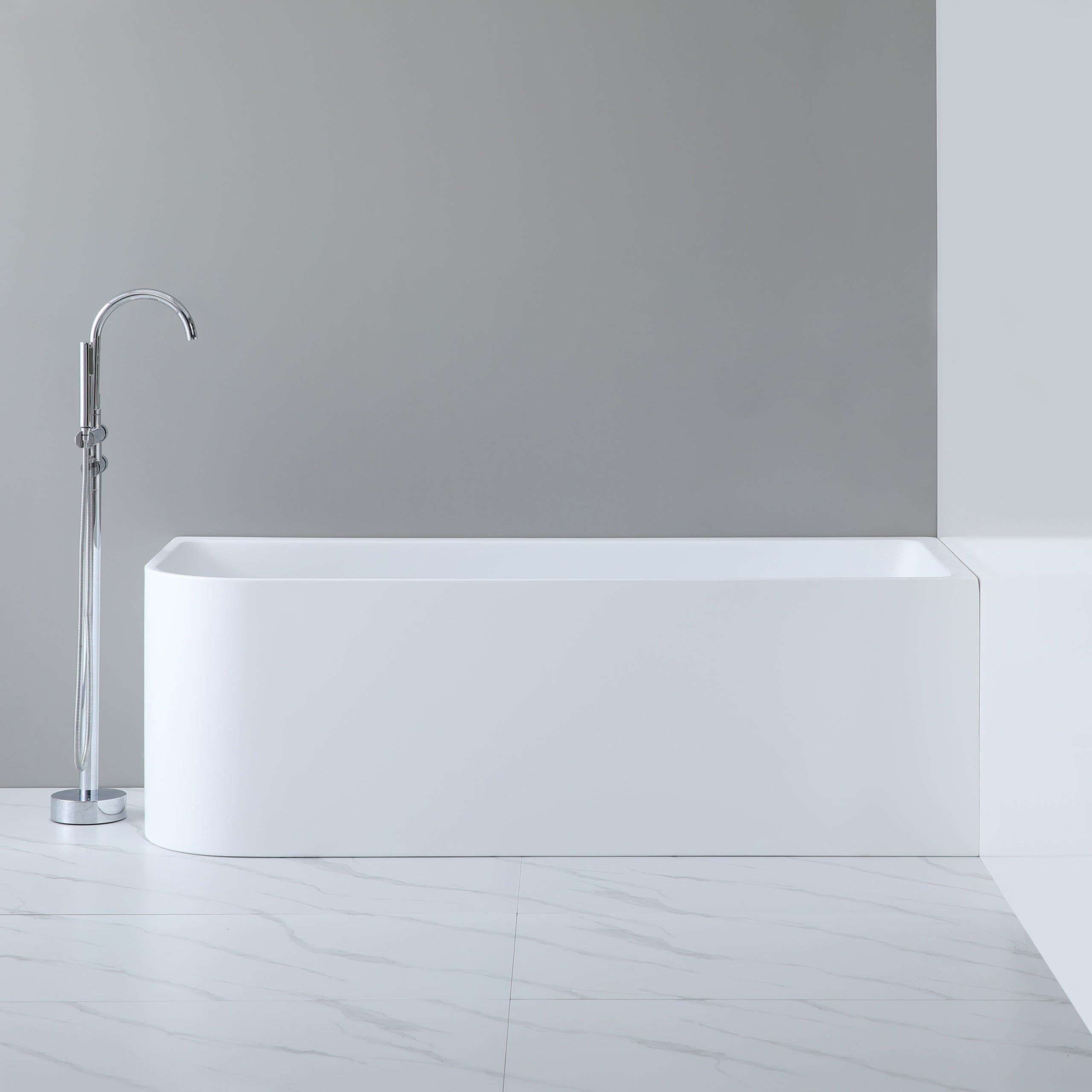 Poseidon Right Hand Corner Back to Wall Bath Tub CBT1500R-510