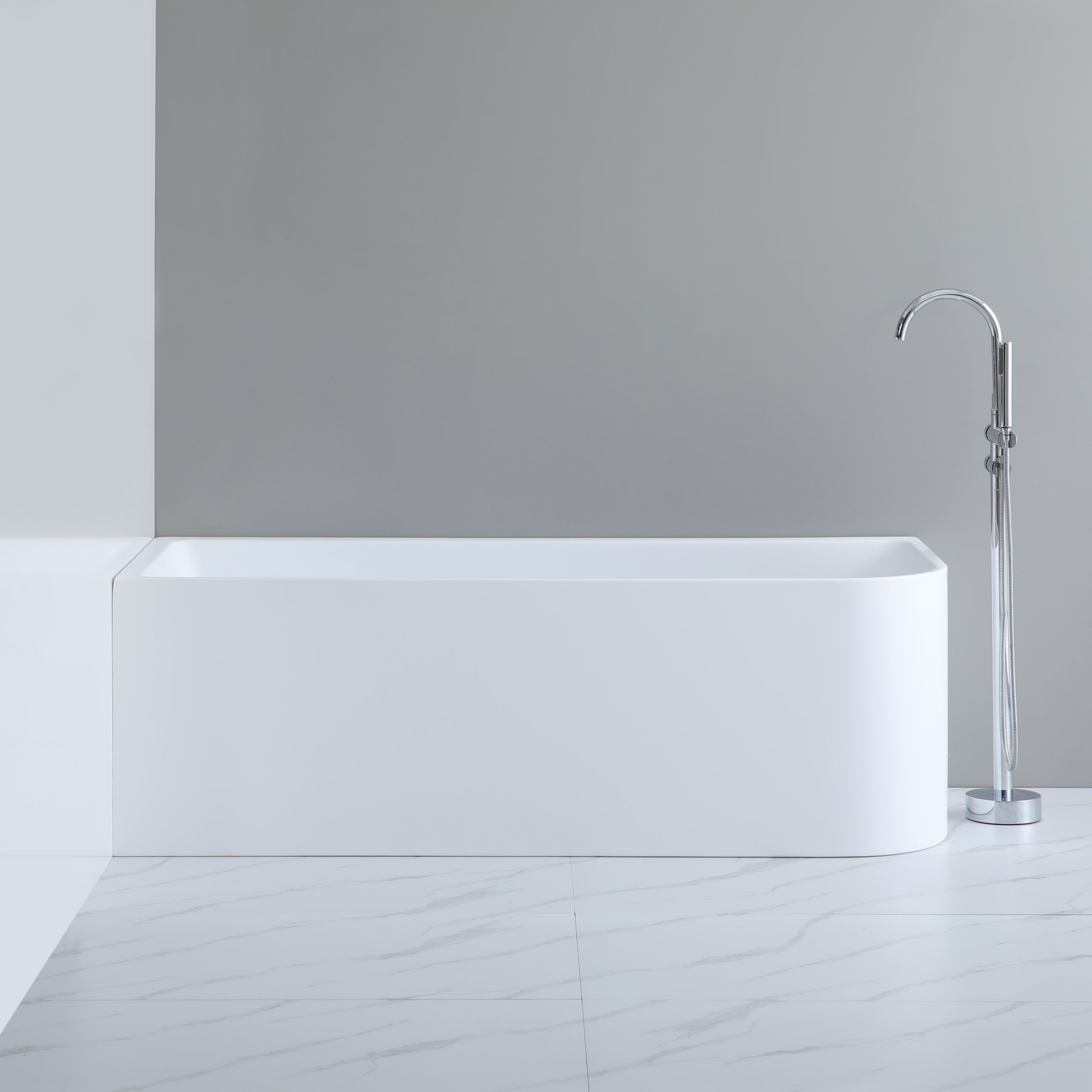 Poseidon Left Hand Corner Back to Wall Bath Tub CBT1500L-510