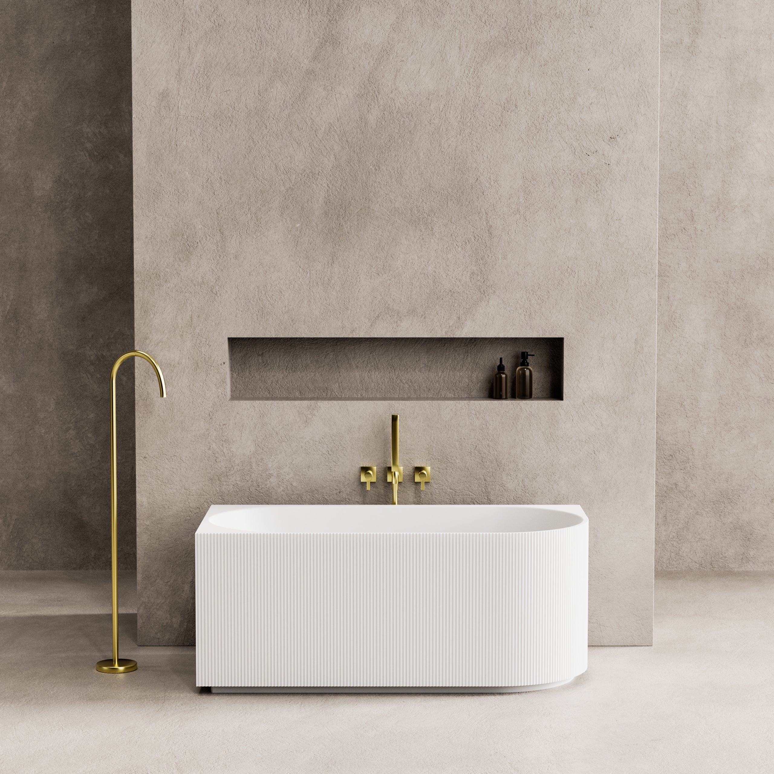 Poseidon Capri Right Hand Corner Back to Wall Bath Tub CBT1500R