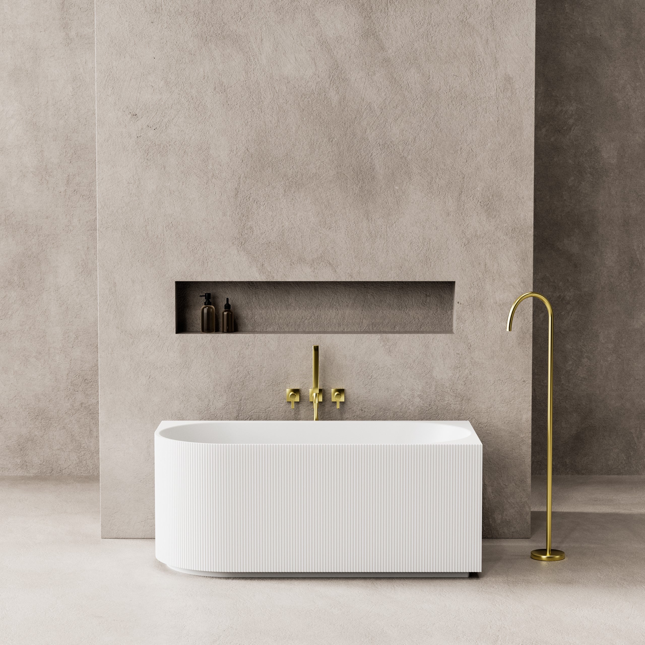 Poseidon Capri Right Hand Corner Back to Wall Bath Tub CBT1700R