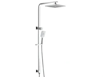 CJ Luxury Twin Shower Top Inlet Chrome CJ-LUX-34T