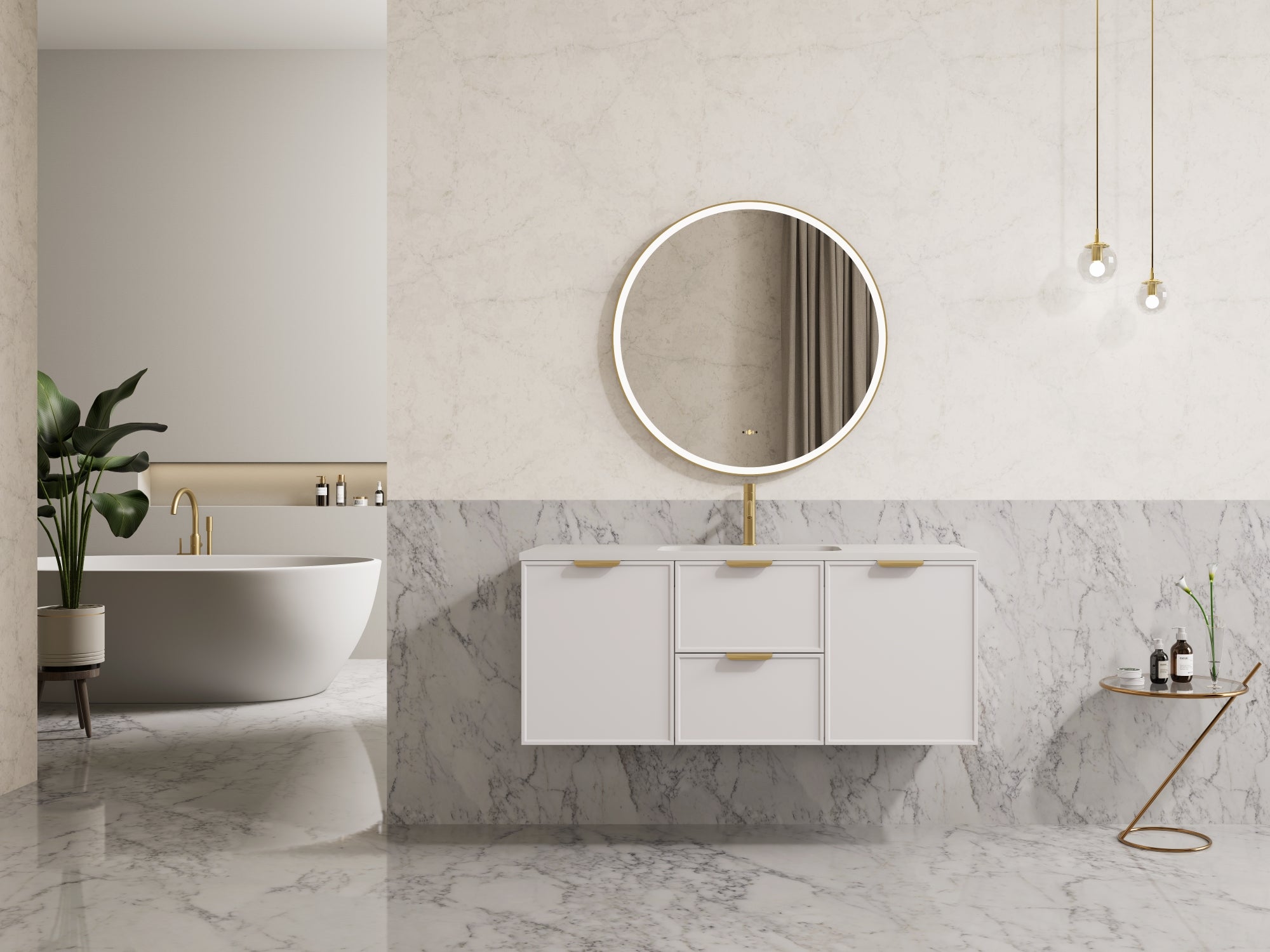 Ceto Miami 1200mm Wall Hung Vanity Cabinet CM1221W